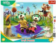 Puzzle Ramkowe 25 Elementów. Rodzina Treflików. Pomysłowe Trefliki