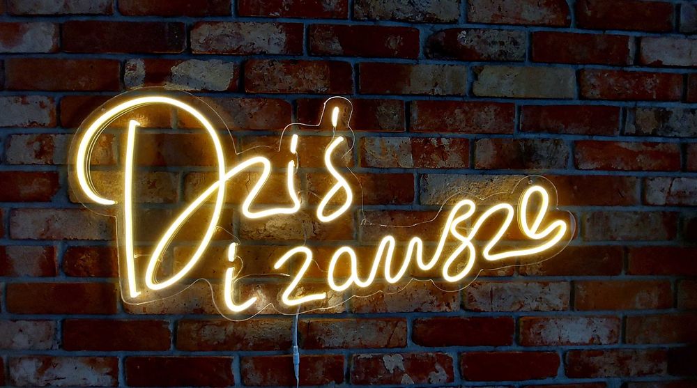 Neon na wesele / Napis Led / Dekoracje na ślub i urodziny