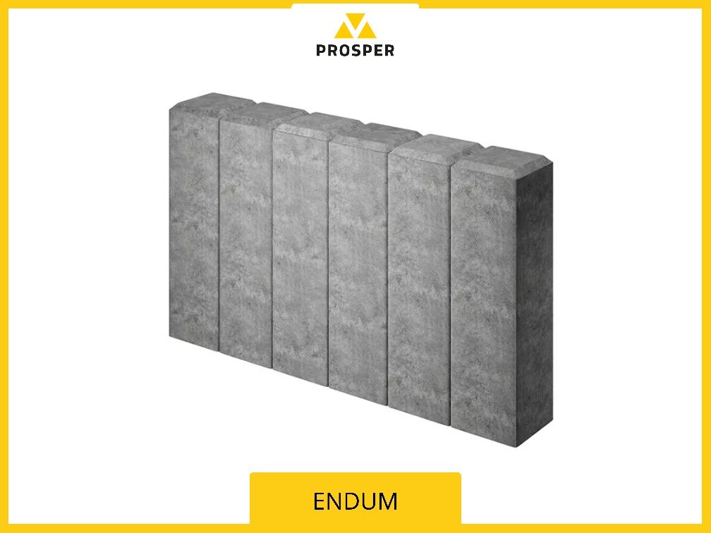 Palisada ENDUM betonowa 48x28x8 obrzeże dekoracyjne PEBIA