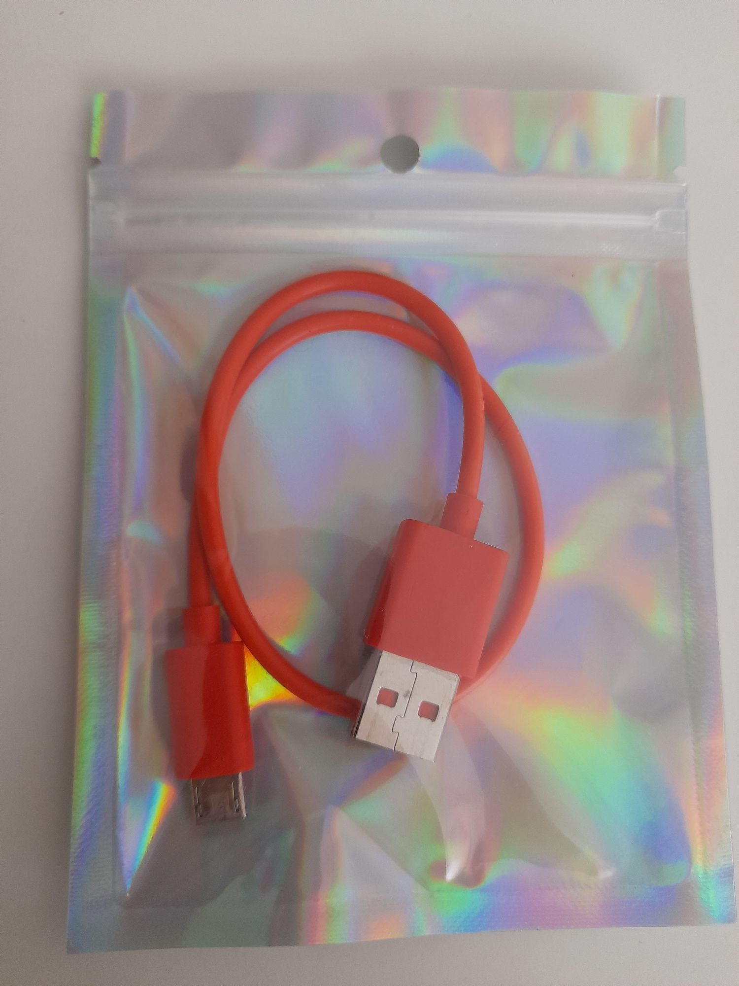 Kabel Micro USB  do telefonu pomarańczowy