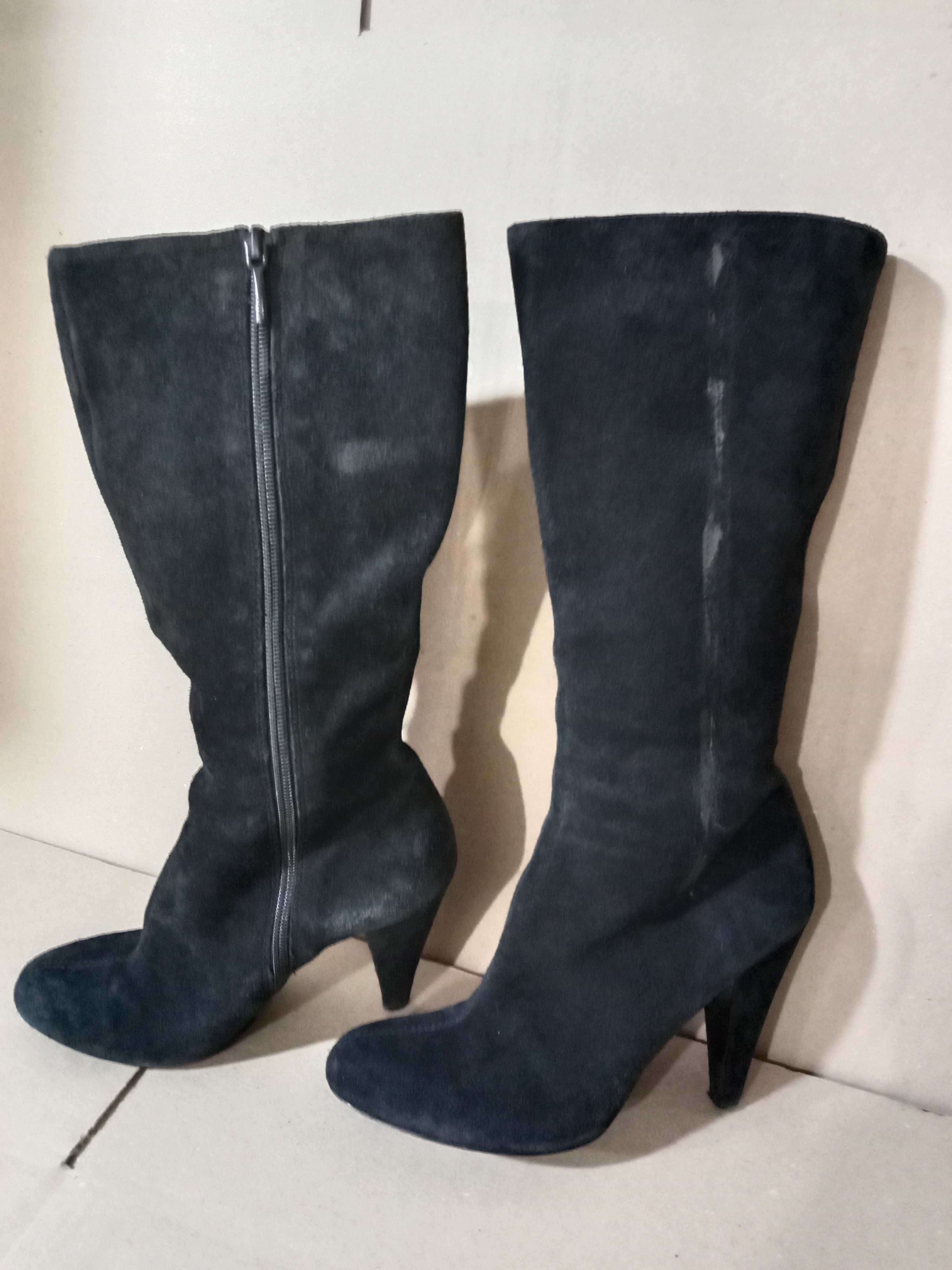 Сапоги женские Zara Basic замшевые 38 размер
