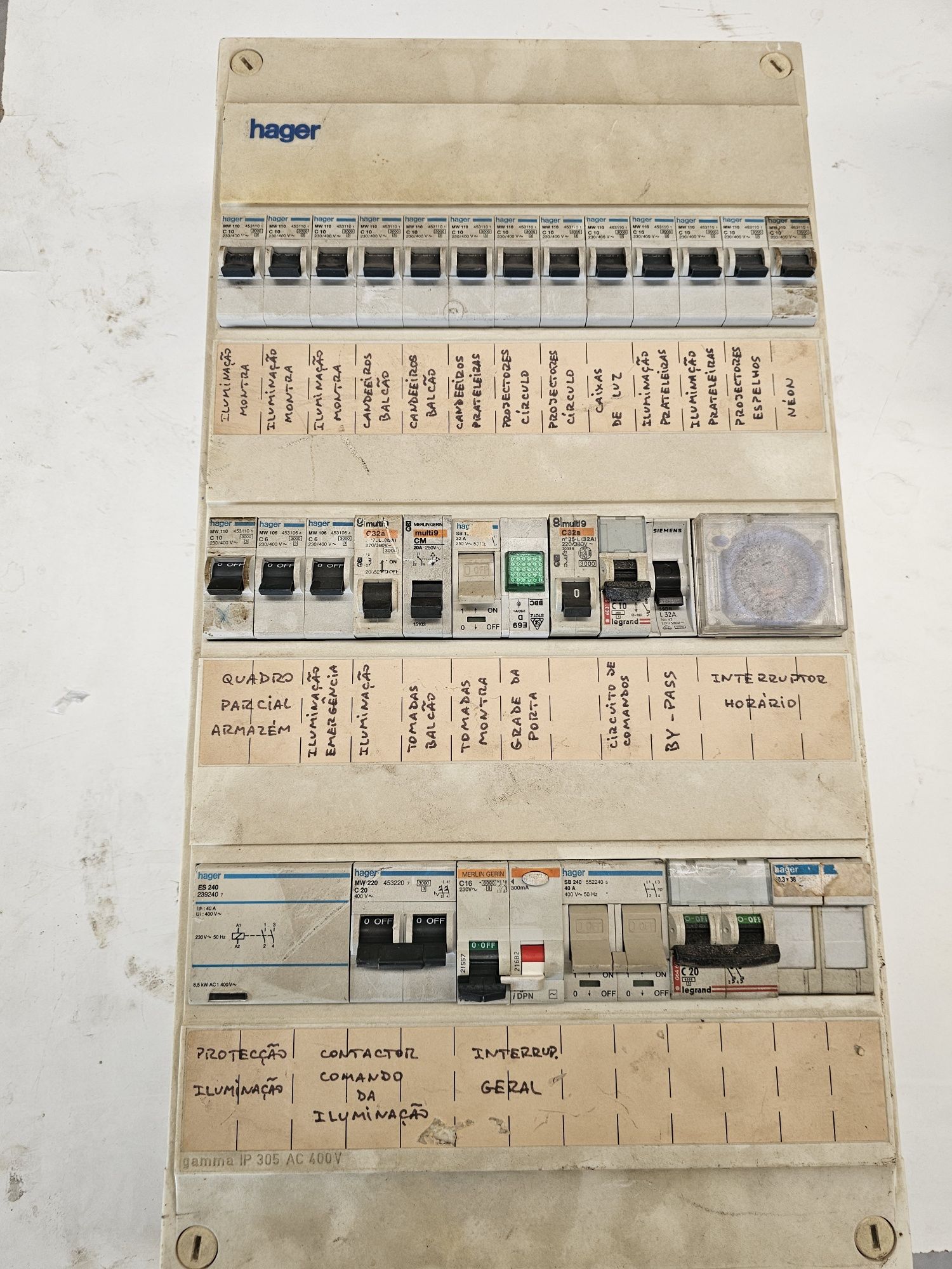 Disjuntores e quadro elétrico