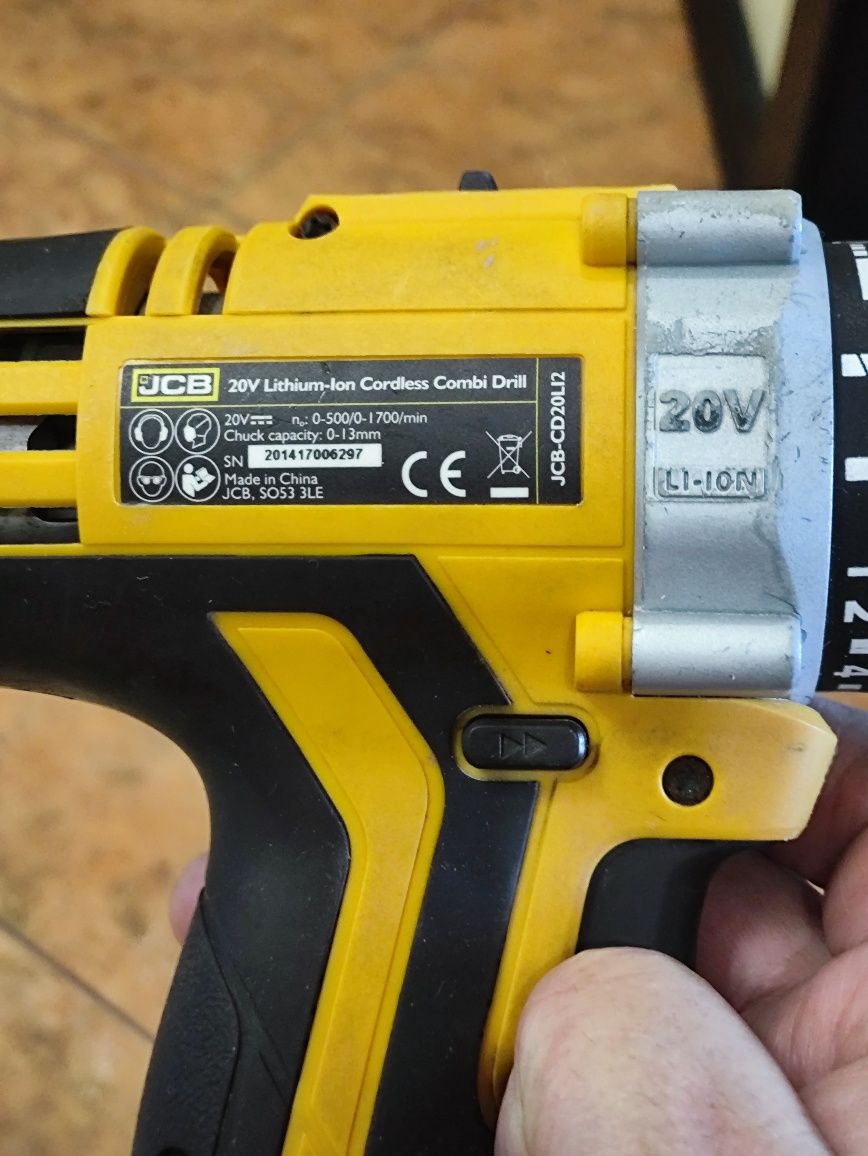 Безщіткова ударна дрель JCB-CD20Li 20V Li 3.0Ah