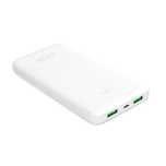 Powerbank Puro White 10000mAh 12W 2xUSB-A  + USB-C - biały