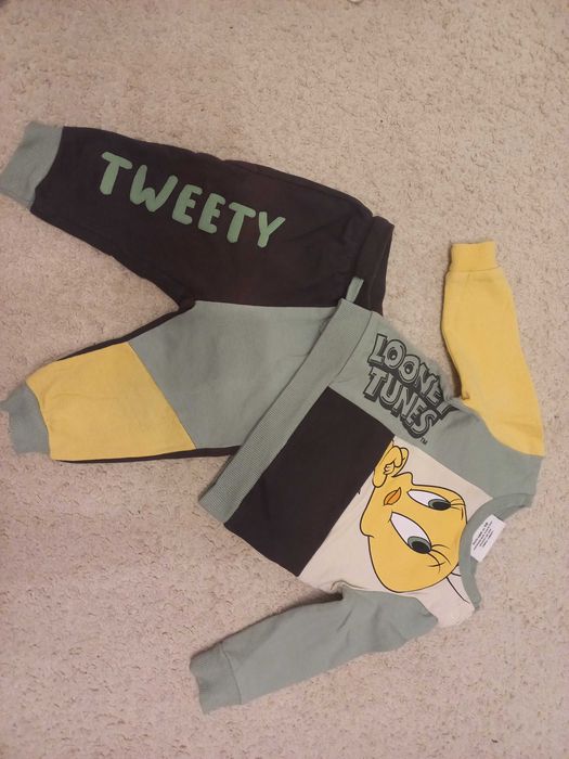 Dresowy zestaw bluza i spodnie, Tweety, Looney Tunes, 74,