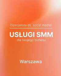 Specjalista ds. social media, usługi SMM