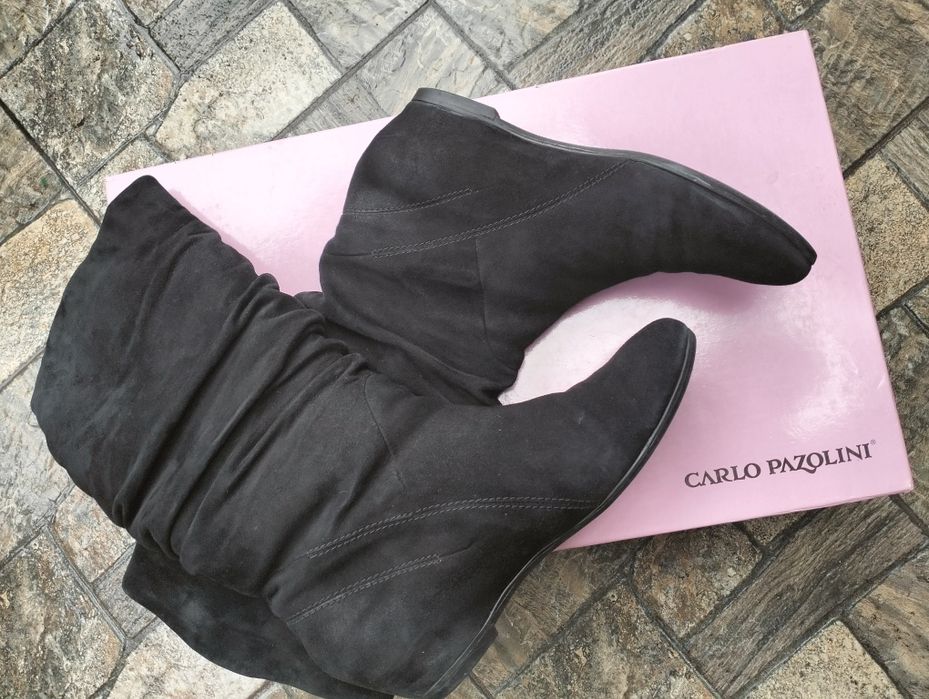 Замшеві фірмові чоботи 39р