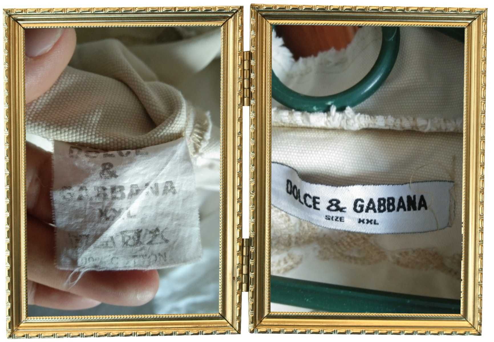 Куртка джинсовая бежевая Dolce Gabbana б/у, р. 46-48