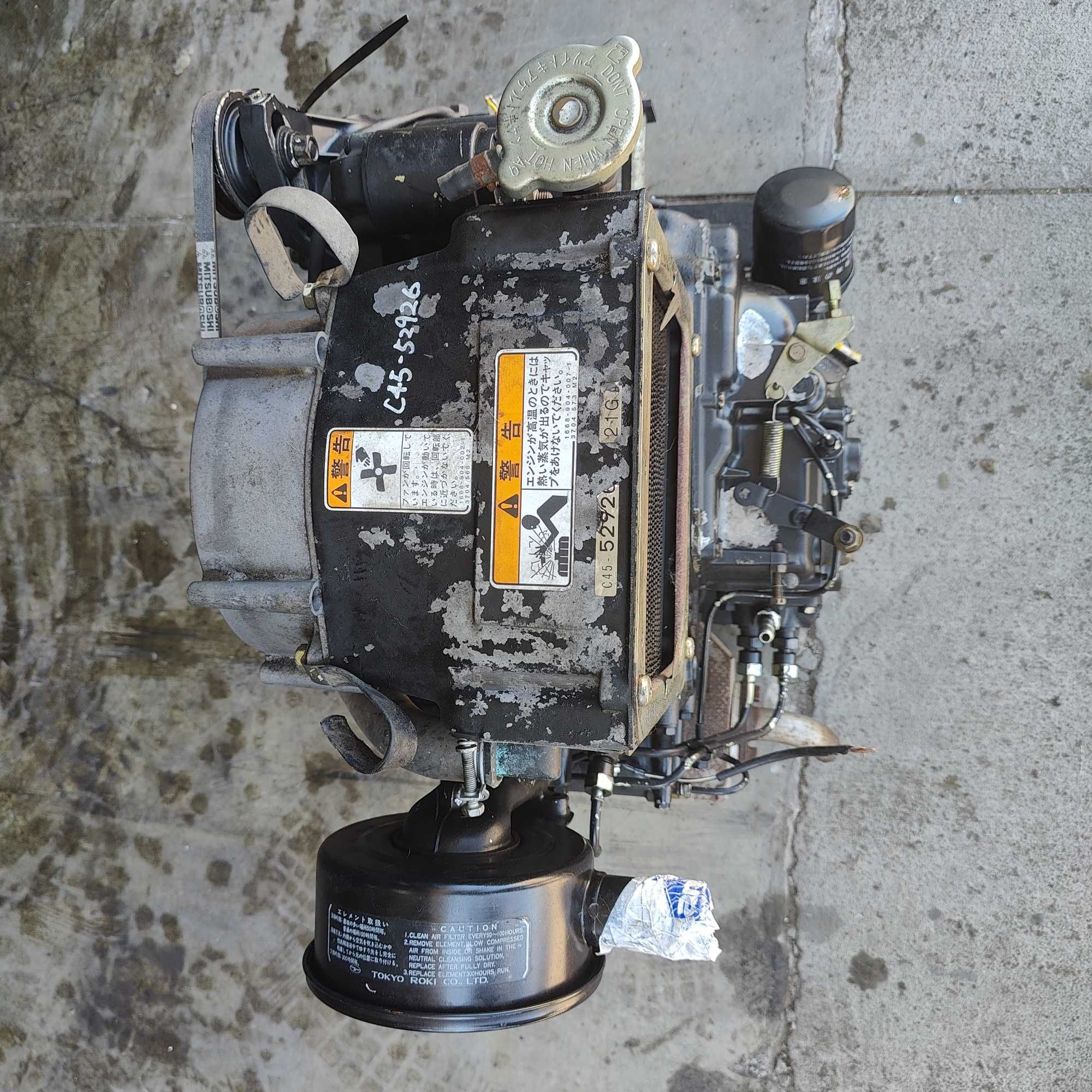Silnik Mitsubishi  C-45 C45 SPRAWNY 8,5KM poj 0,45L ciś 2x29