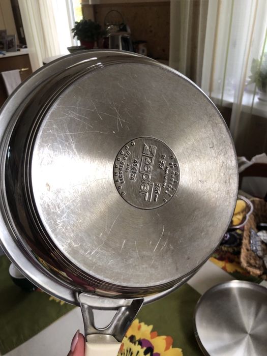 Каструля, сковорідка, льодівниця, виделки Цептер