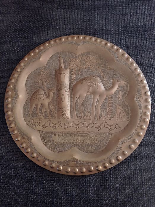 Stary talerz, płaskorzeźba,ozdoba wisząca