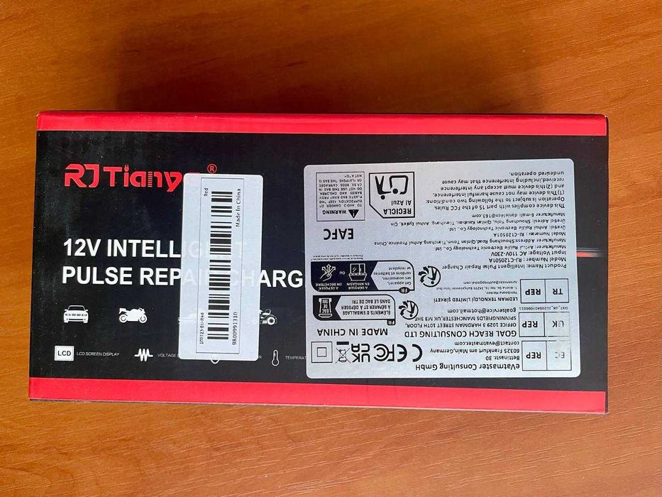 НОВИЙ Зарядний пристрій для АКБ акумуляторів 12V 6A 12В з LCD-дисплеєм