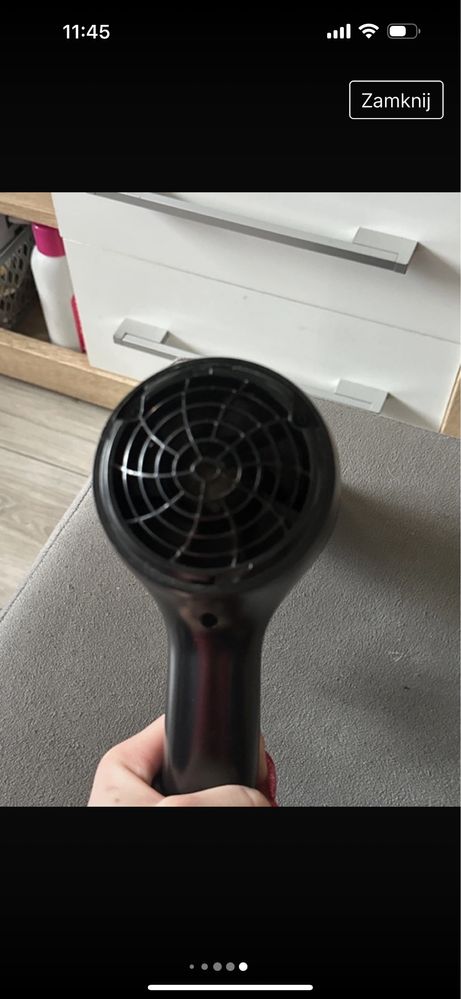 Suszarka czarna Philips ThermoProtect 2100W