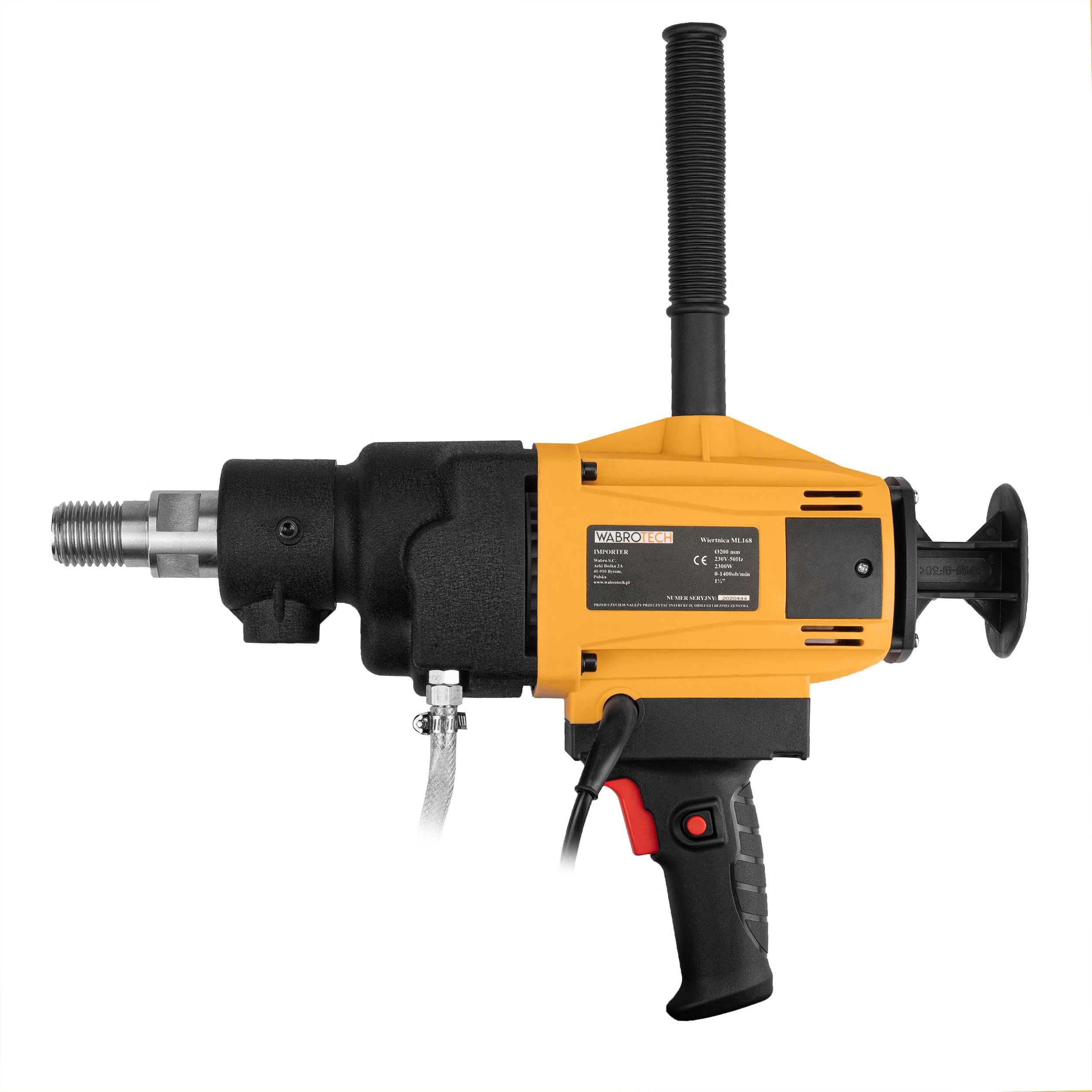 WABROTECH WT202 wiertnica ręczna2300W 22-202mm do betonu sucho i mokro