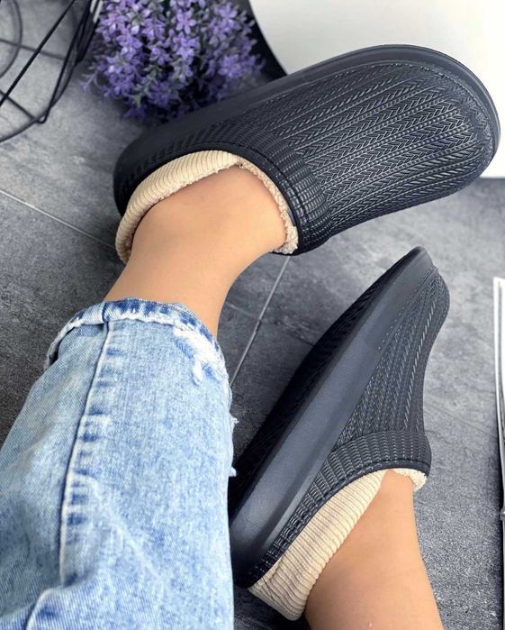 Крокси сабо жіночі зимові ,crocs,кроксы женские зимние теплі тапочки