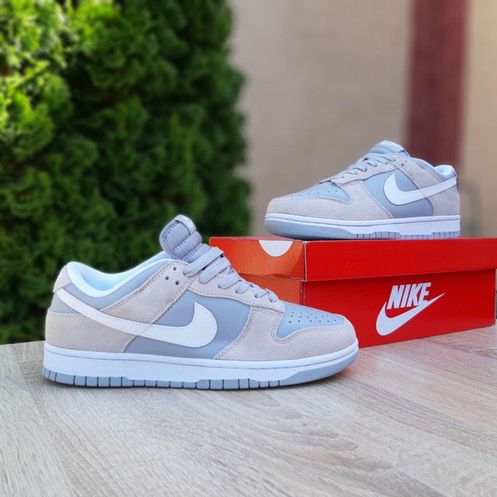 СУПЕР ЦІНА‼️ Чоловічі кросівки Nike SB Dunk Low сірі з бежевим найк сб