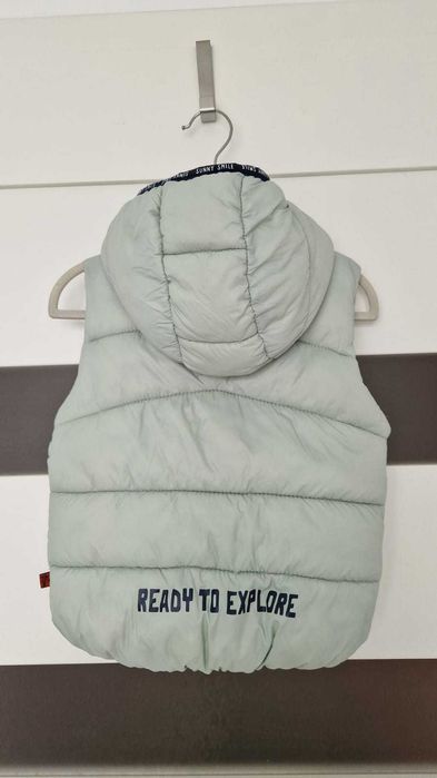 Jak nowa miętowa kamizelka bezrękawnik C&A 98 dla dziecka