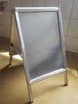 Potykacz, stojak reklamowy OWZ A2, aluminiowy, solidny + folia ochron.