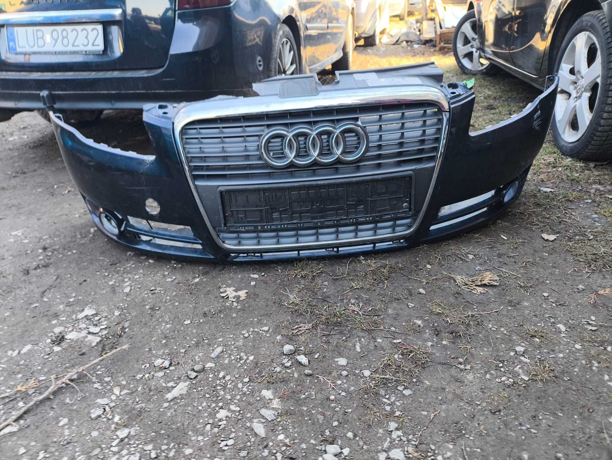 Zderzak przód przedni audi a4 b7 a4b7 + grill , atrapa