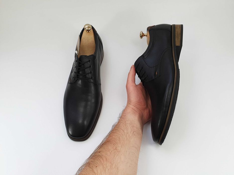 Чорні туфлі Rieker Made in Germany 45 46 29.5 см