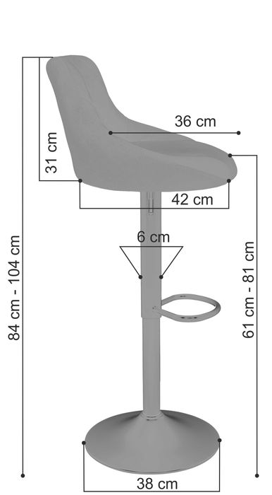 Nowoczesny Hoker Barowy Tapicerowany. Do kuchni, wyspy. Nowy. WYSYŁKA