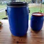 beczka plastikowaspożywcza 50l,do kiszenia,wody,paszy,fermentacji