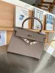 Сумка Hermes Birkin сірого кольору
