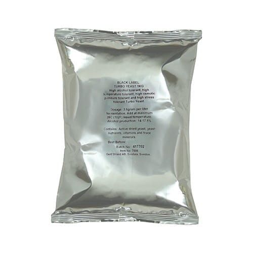 BLACK LABEL TURBO 14-17% 5x1kg drożdże gorzelnicze