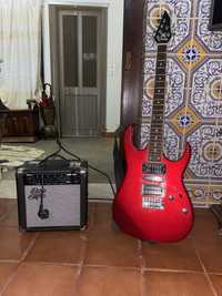 Guitarra eletrica sx e amplificador