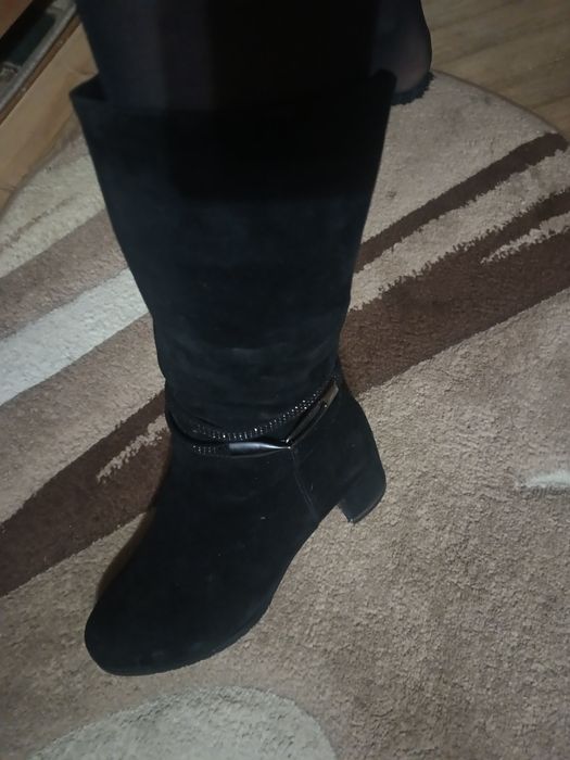 Чоботи замша 38 повномірний