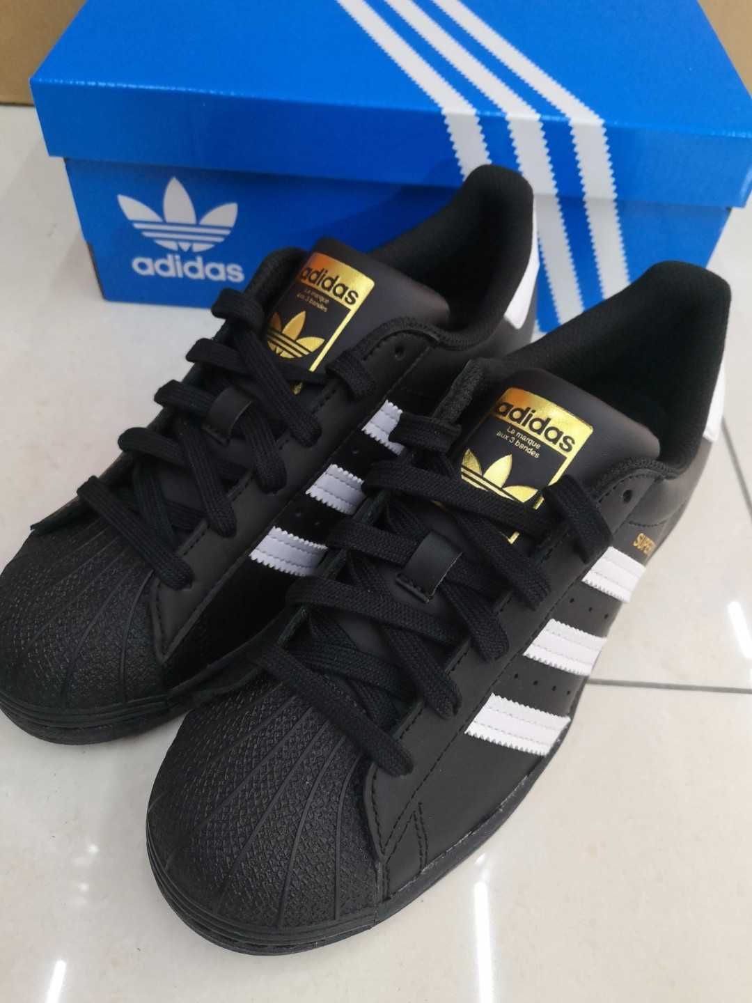 *NoweAdidasSuperstarCoreBlack*Moda.