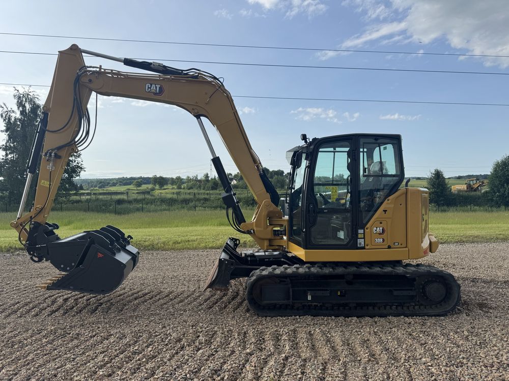 Koparka gasienicowa CAT 308 07 CR 220 mth rok 2024 trzy lyzki
