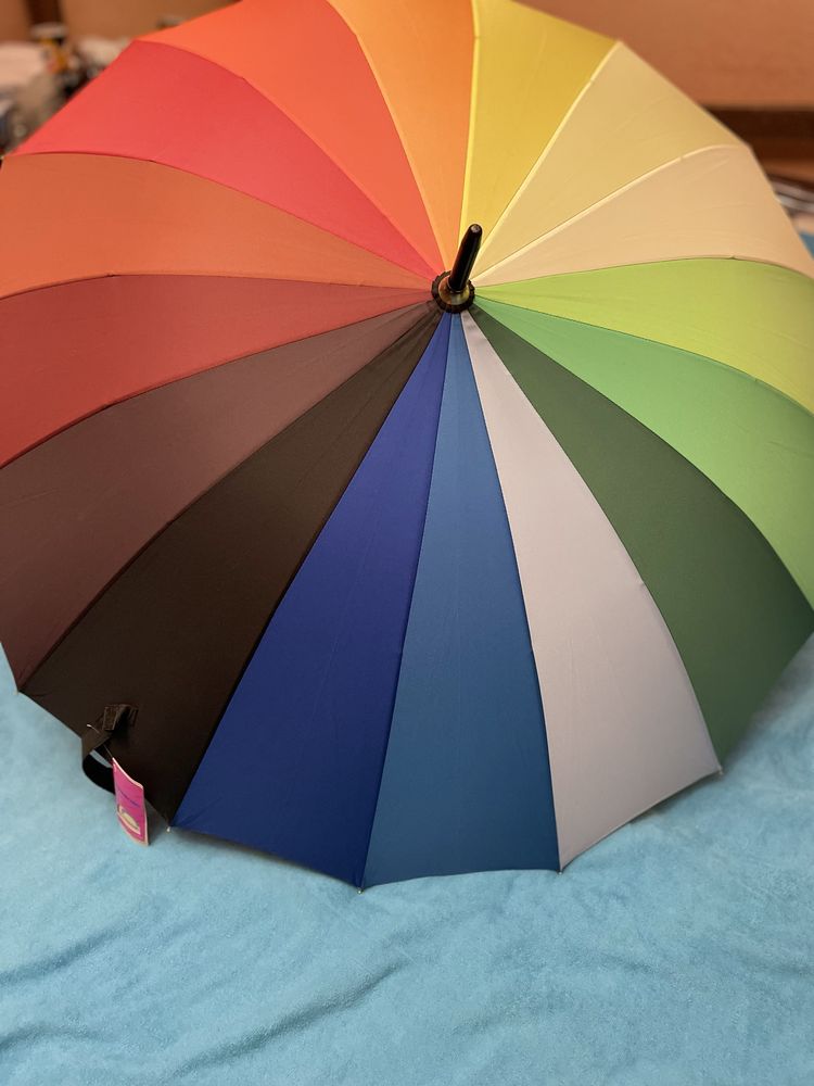 Парасолька Rainbow на 16 спиць, полуавтомат