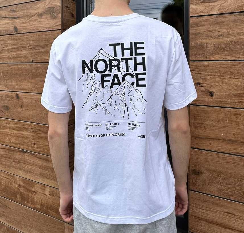 XS S M L XL — TNF — The North Face —  Футболка Бела и Черная