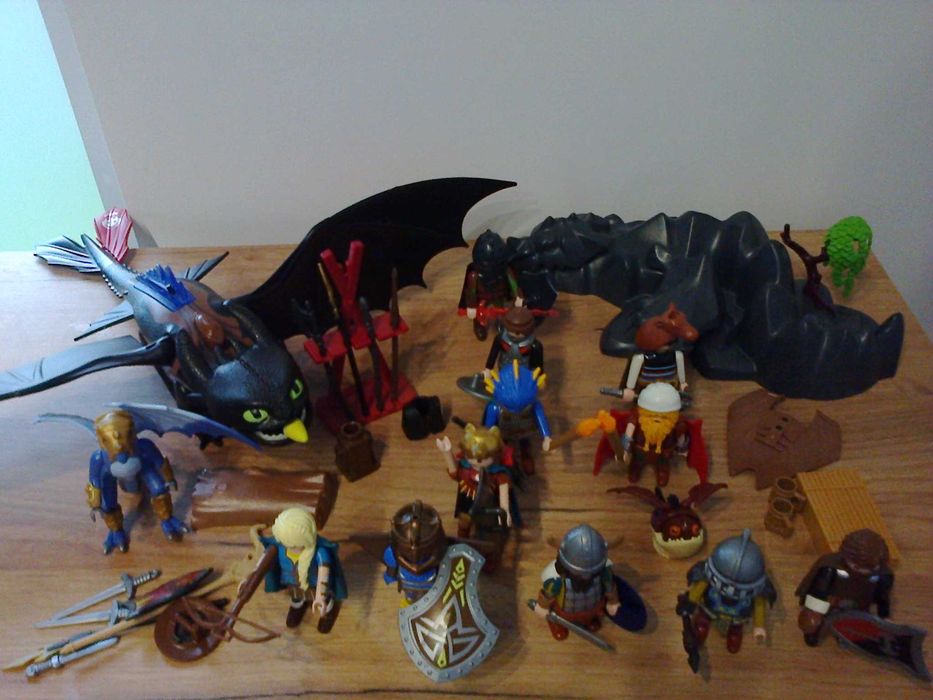 playmobil jak wytresować smoka szczerbatek wikingowie czkawka astrid