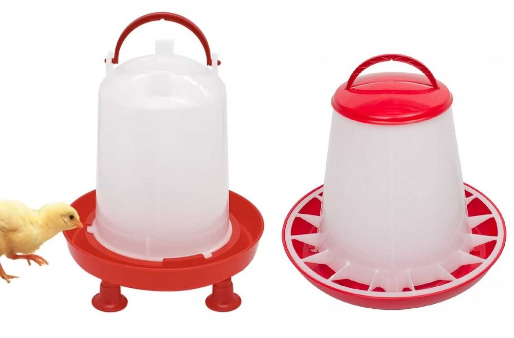 Poidło 3L Na Nóżkach I Karmidło 3Kg Zasypowe