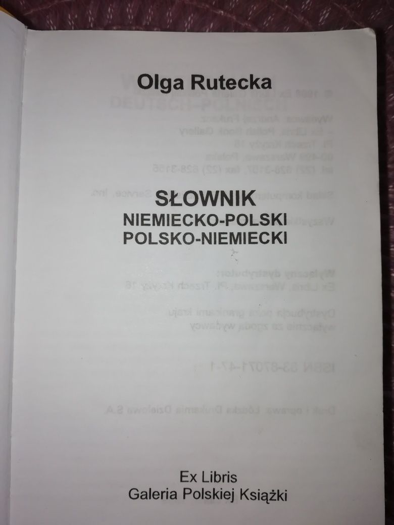 Okazja!! Uszanowany Słownik Polsko Niemiecki.