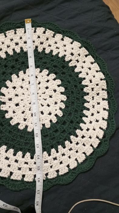 Sousplat de crochê. (Jogo americano)