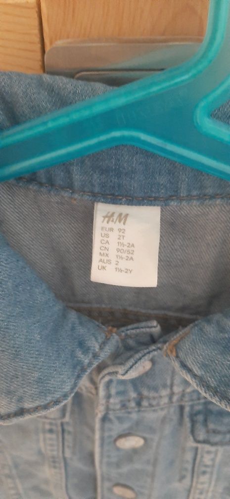 Kurteczka jeansowa dla chłopca rozmiar 92 H&M