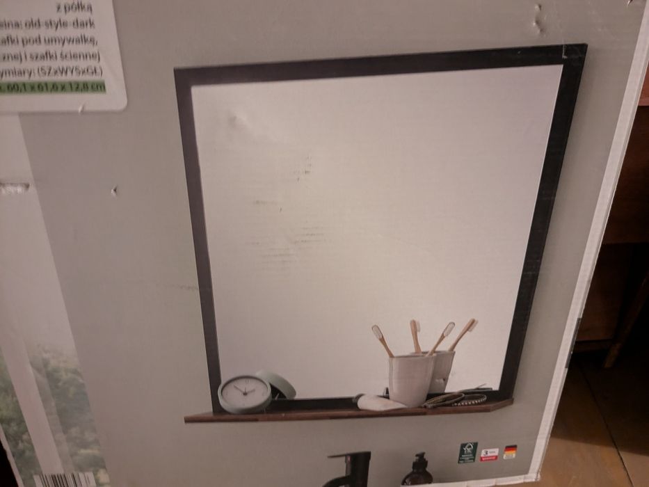 Lustro łazienkowe nowe vintage