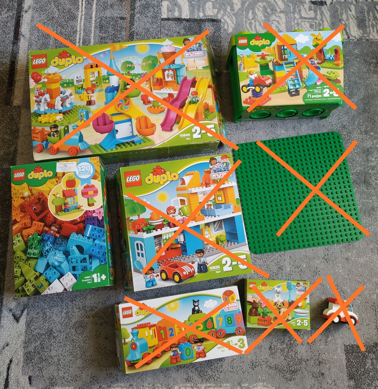 Lego duplo 10840, 10864, 10887, 10835, 10838, 10847