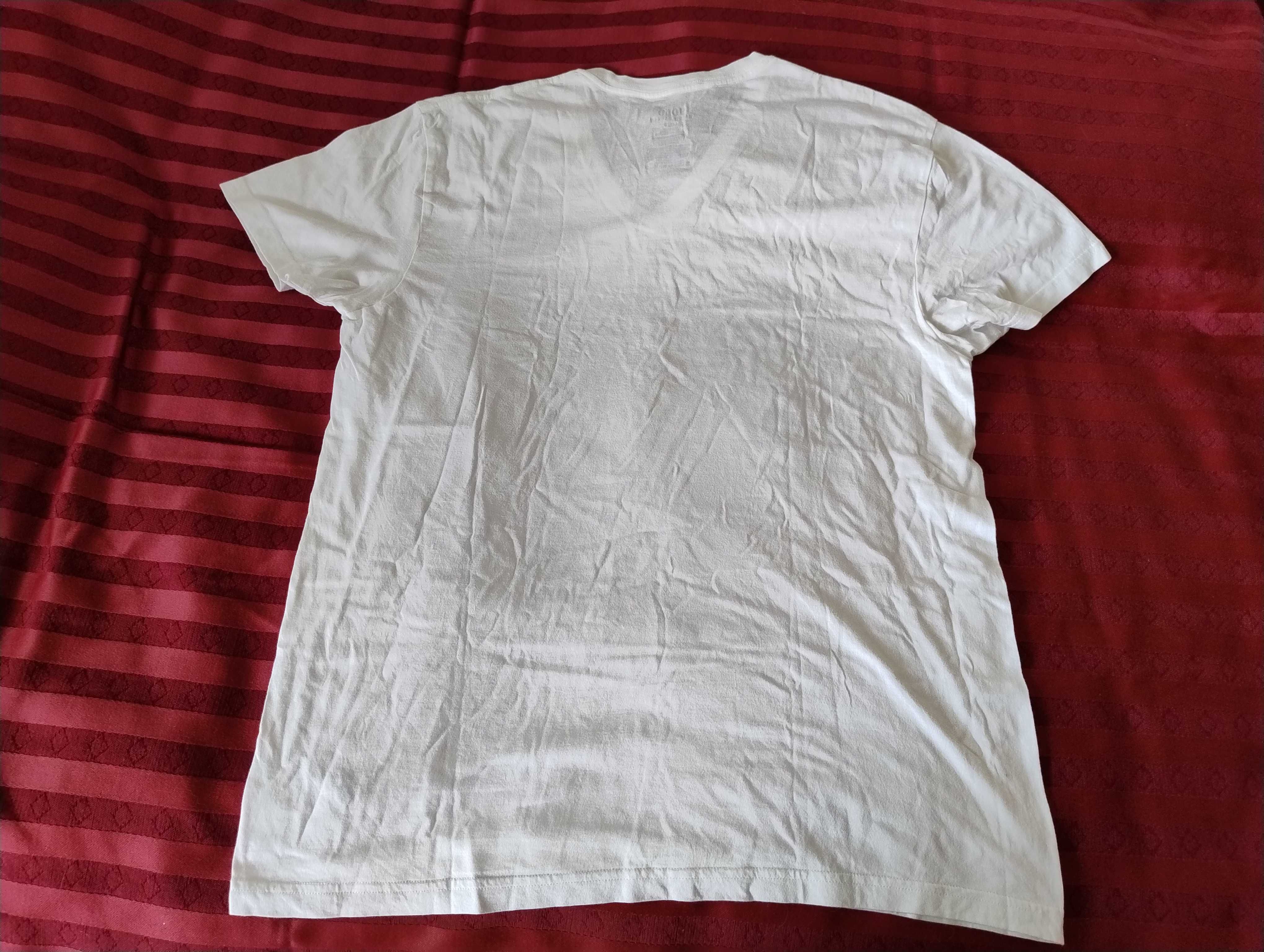 SUPER CENA T-shirt biały koszulka męska POLO RALPH Lauren r. L st bdb.