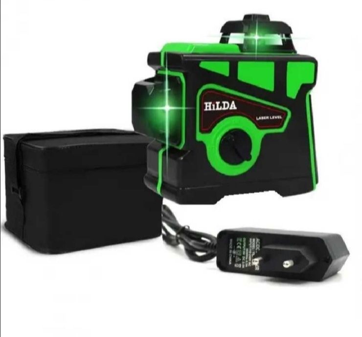 Лазерный уровень HILDA 3D зелёный невелир