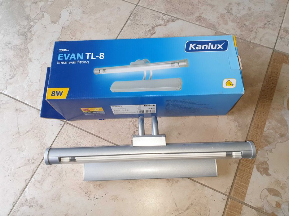 Kinkiety oświetleniowe KANLUX - model EVAN TL-8 i EVAN TL-13