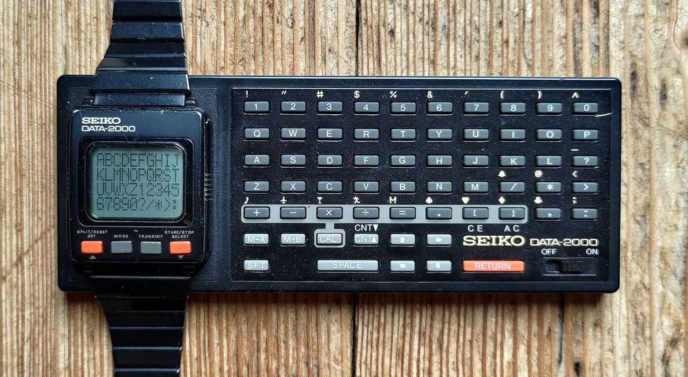 Zegarek Seiko DATA-2000 z 1984 roku