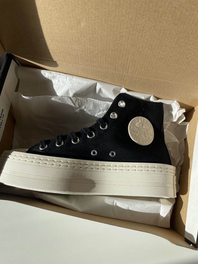 Czarne converse buty trampki