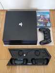 PS4 PRO PlayStation 4, comando Sony, base vertical, PES 2018