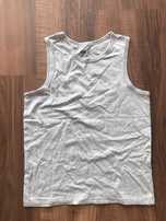 szary podkoszulek, bezrękawnik, koszulka b rękawków H&M r.134/140,nowy