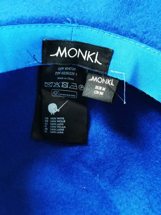 Elegancki klasyczny płaszcz wełniany wool monki rozmiar M, 56