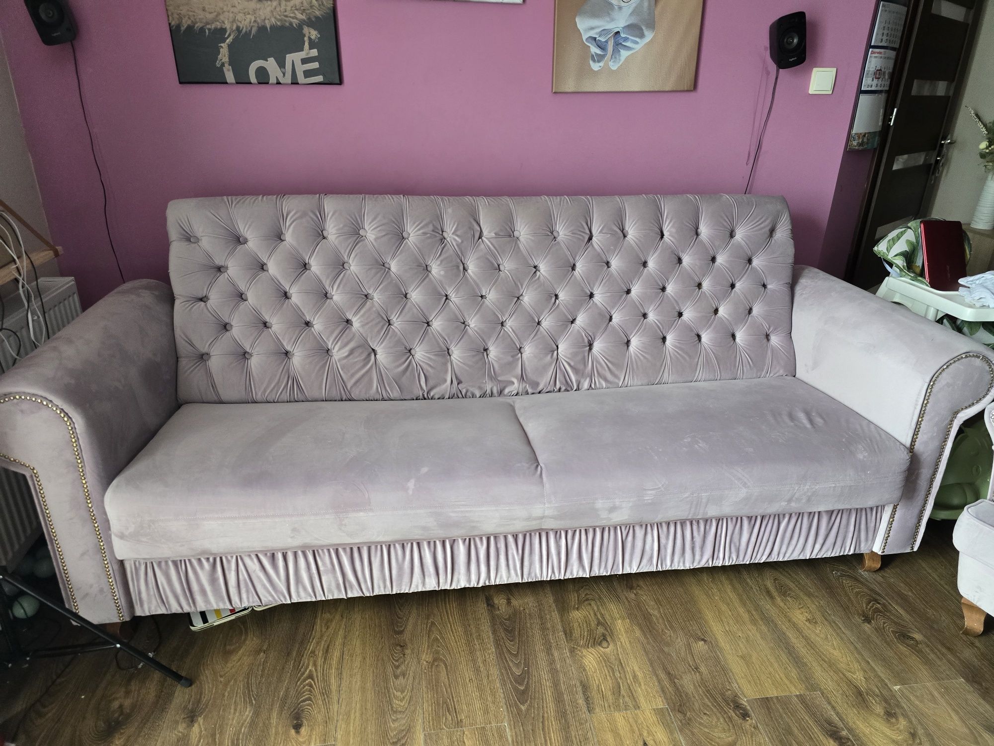 sofa/kanap plus fotel uszak zestaw